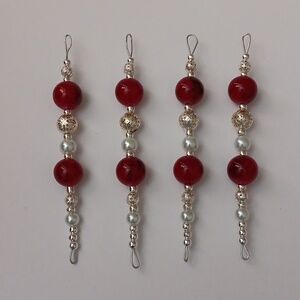 Handmade Beaded Icicle Ornaments